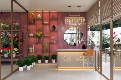 Tsoy design interior дизайн цветочного магазина