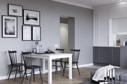 Tsoy design interior дизайн интерьера современной гостиной кухни в серых тонах студия